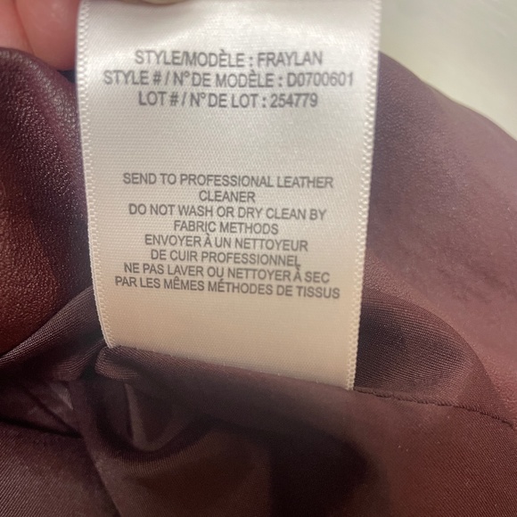 THEORY BURGUNDY LAMB LEATHER FRAYLAN DRESS ZIPPERS EUC - Picture 10 of 14